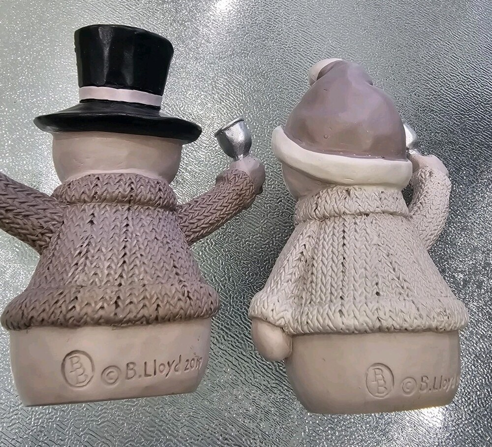 Blossom Bucket Set of Two Ring A Ling Hear Them Ring Snowmen - Picture 11 of 11